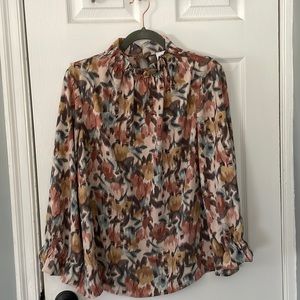 Mint Julep Boutique Pastel Floral Blouse